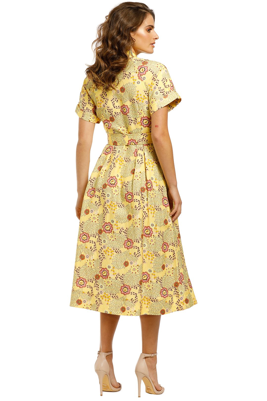 Sahara SS Midi Dress in Floral Print by 