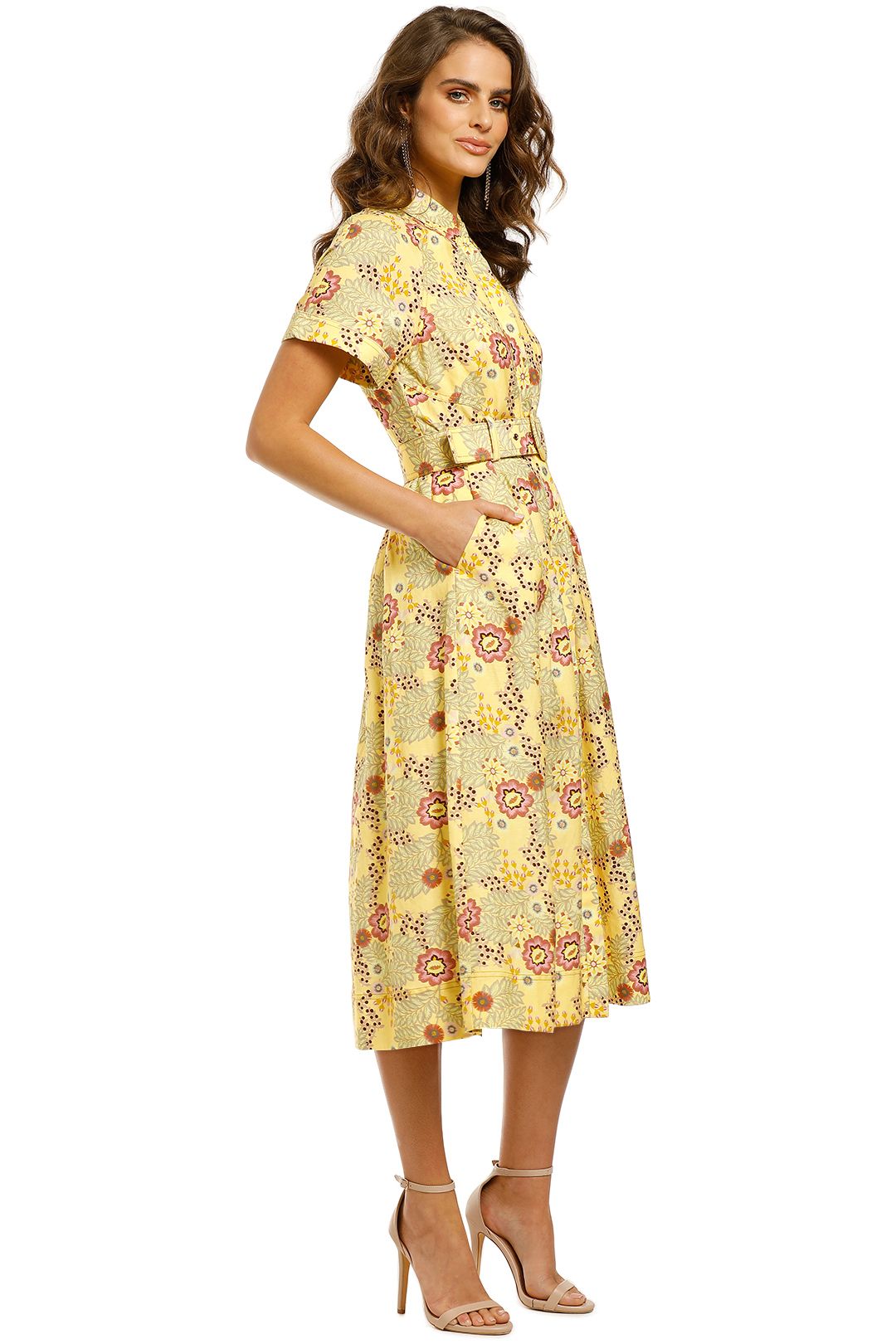 Rebecca-Vallance-Sahara-SS-Mid-Dress-Floral-Print-Side