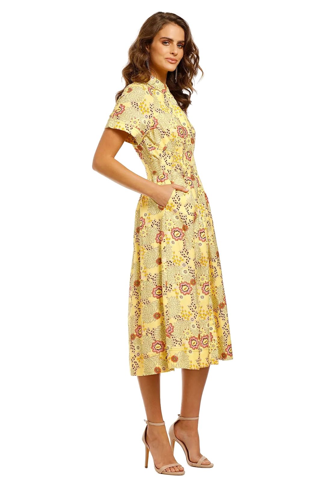 Rebecca-Vallance-Sahara-SS-Mid-Dress-Floral-Print-Side