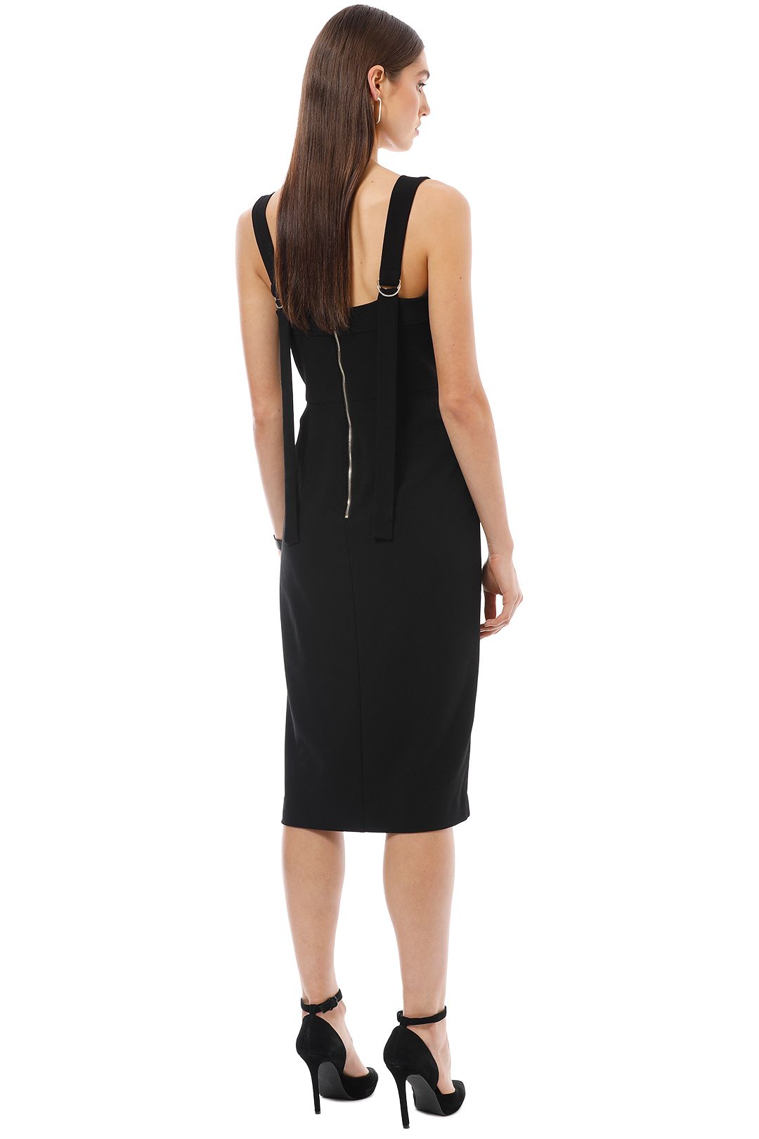 Rebecca Vallance - Celestina Tie Dress - Black - Back