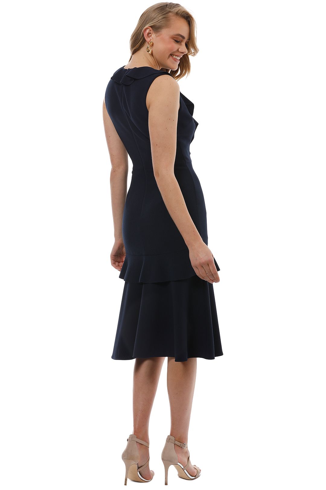 Rebecca Vallance - Femmes Midi Dress - Navy - Back