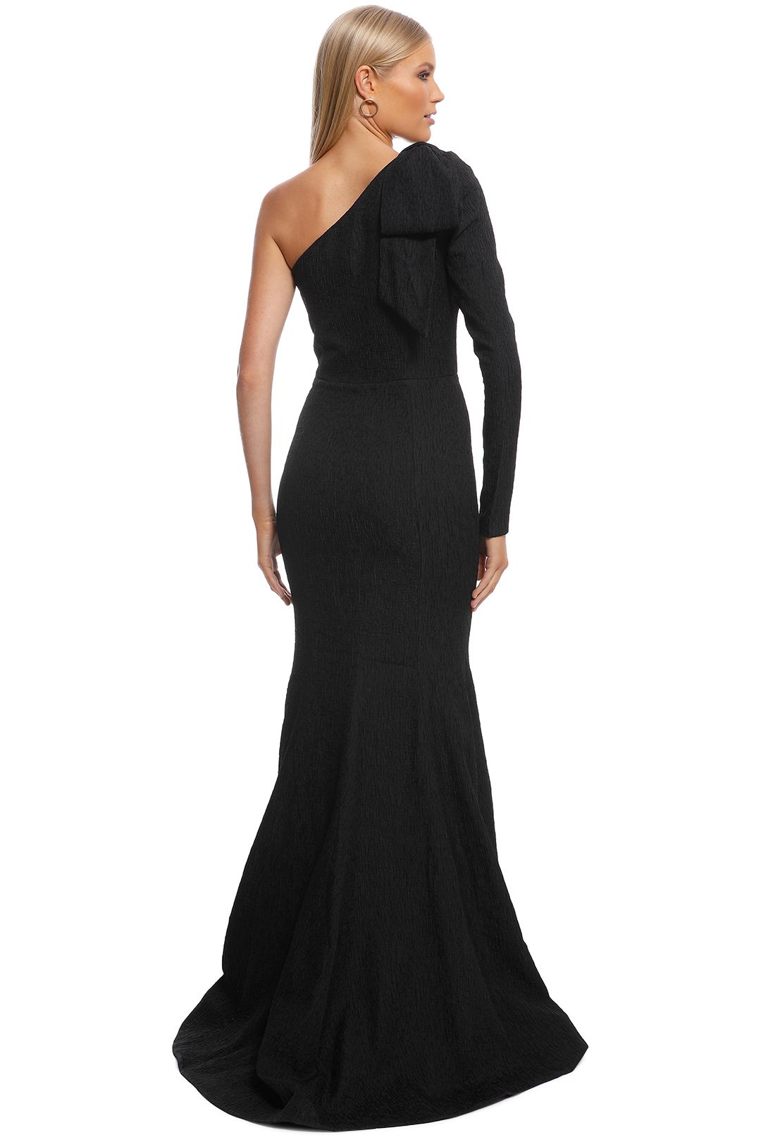 Rebecca Vallance - Harlow Bow Gown - Black - Back