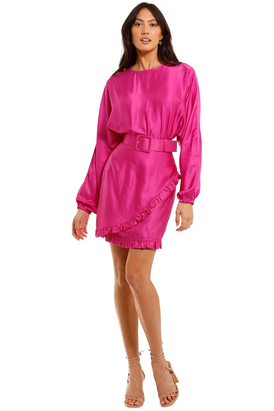 Image of Rebecca Vallance - Ameigo LS Mini Dress - Magenta