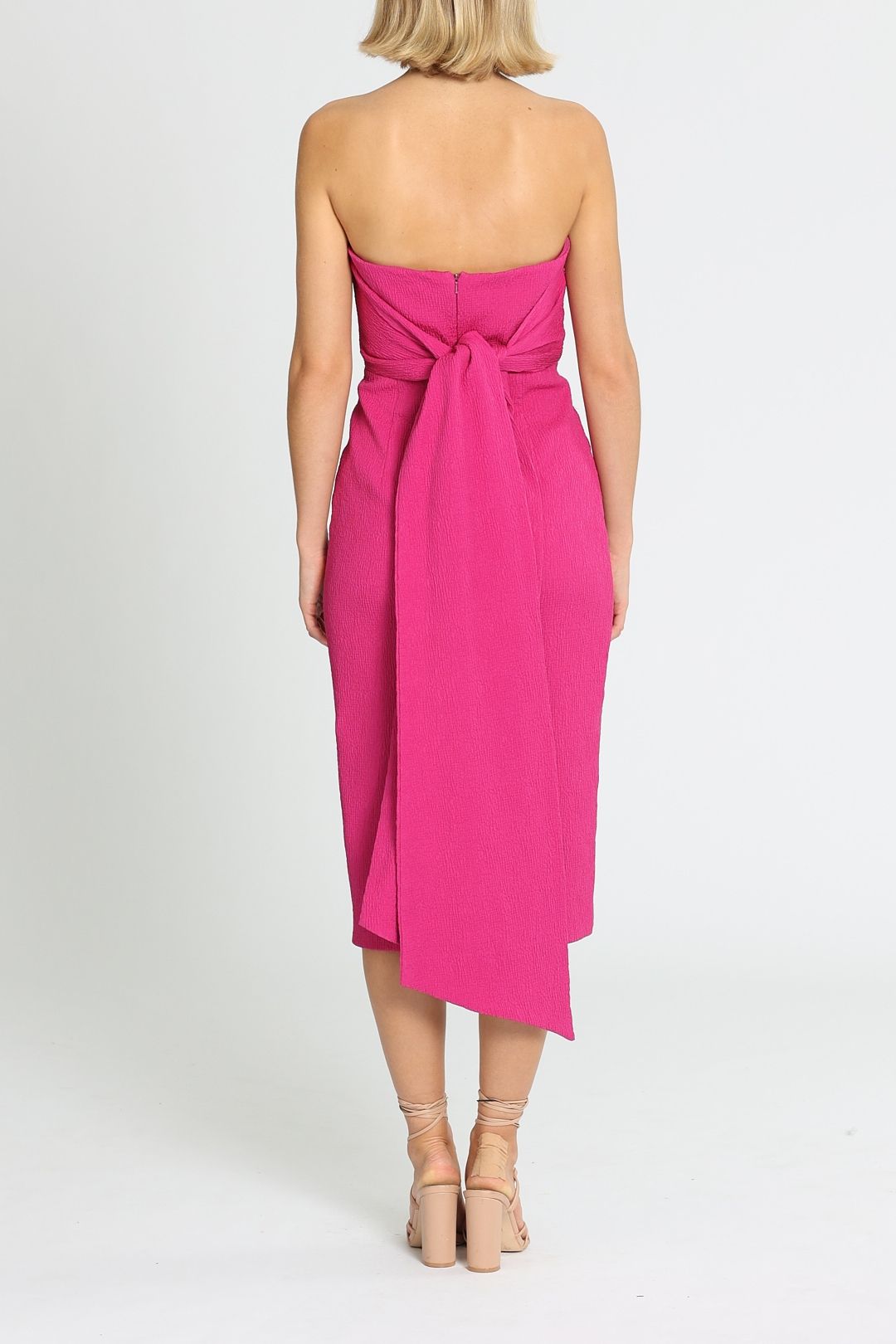 Rebecca Vallance Andie Tie Dress Pink