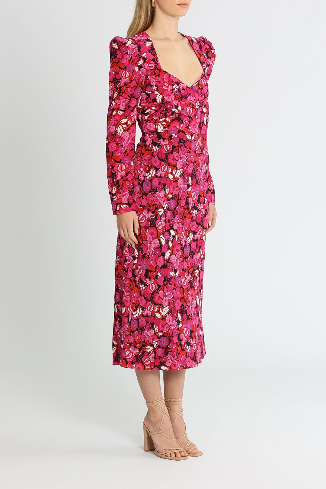 Rebecca Vallance Bramble Midi Sweetheart Neckline