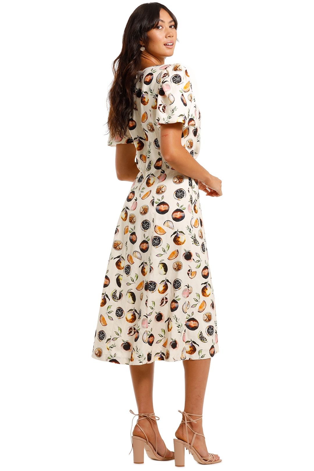 Hire Frutta Printed Midi Dress | Rebecca Vallance | GlamCorner