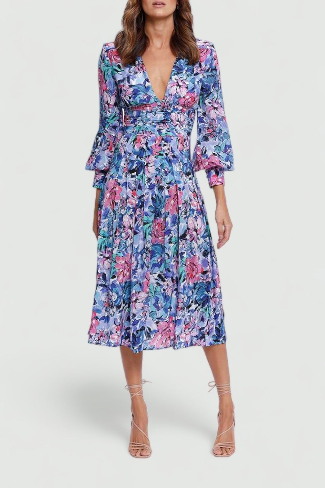 Rebecca Vallance La Violette Midi Dress Blue