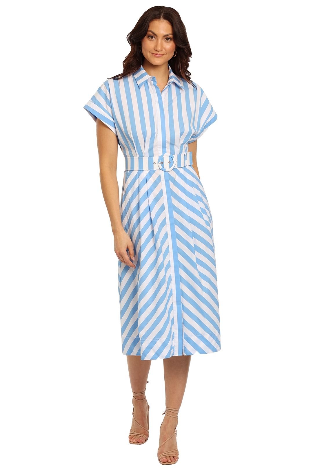 Rebecca Vallance Mimi Stripe Midi Dress
