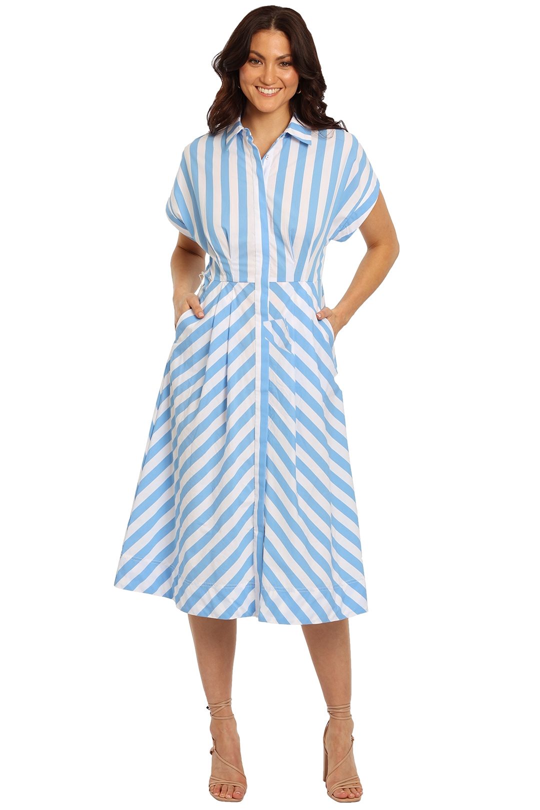 Hire Mimi Stripe Midi Dress | Rebecca Vallance | GlamCorner