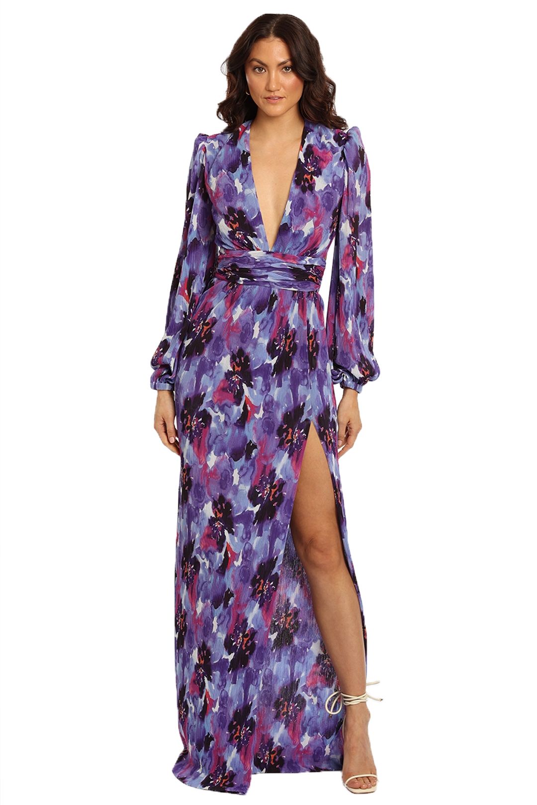 Rebecca Vallance Purple Rain Gown floral