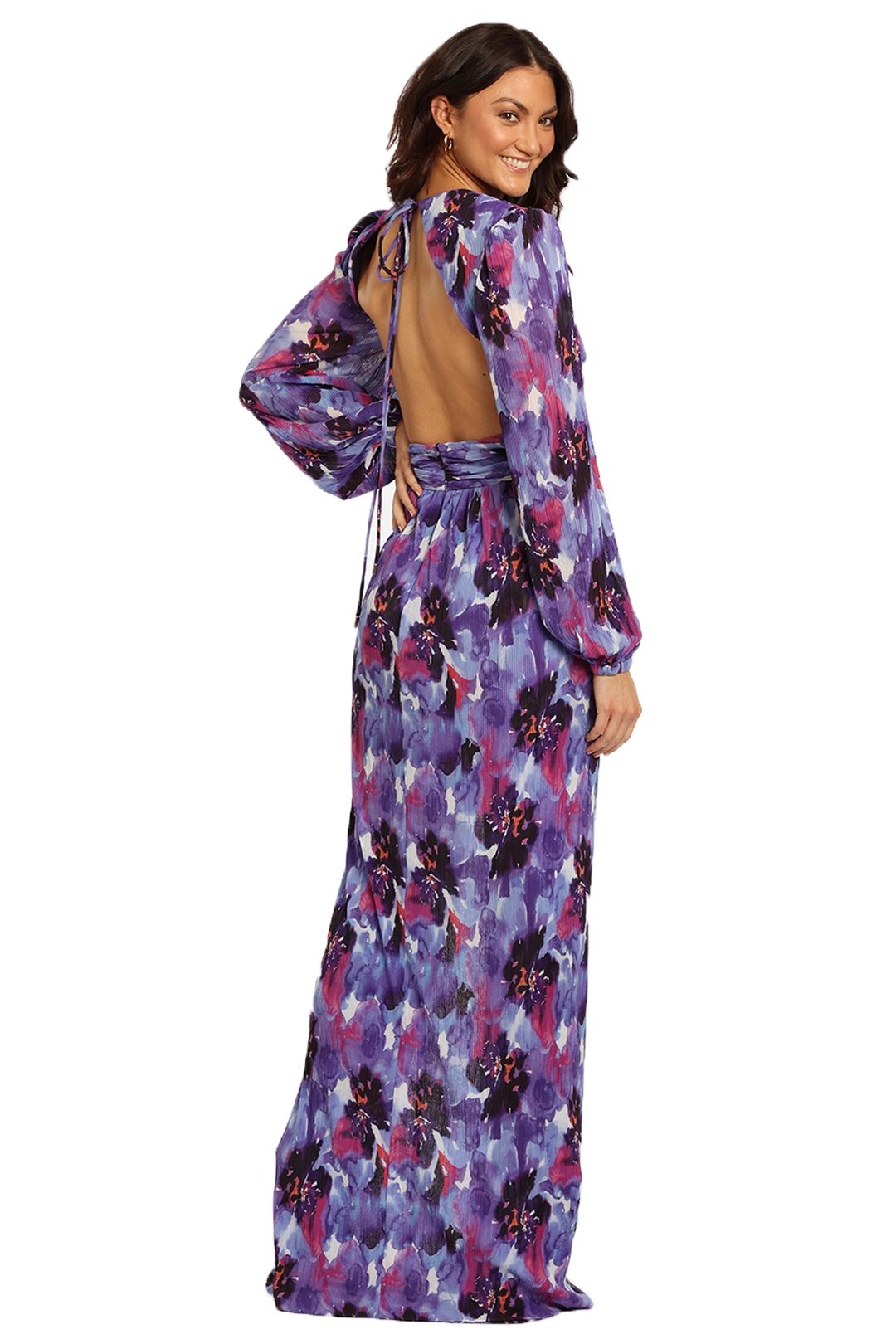 Rebecca Vallance Purple Rain Gown print