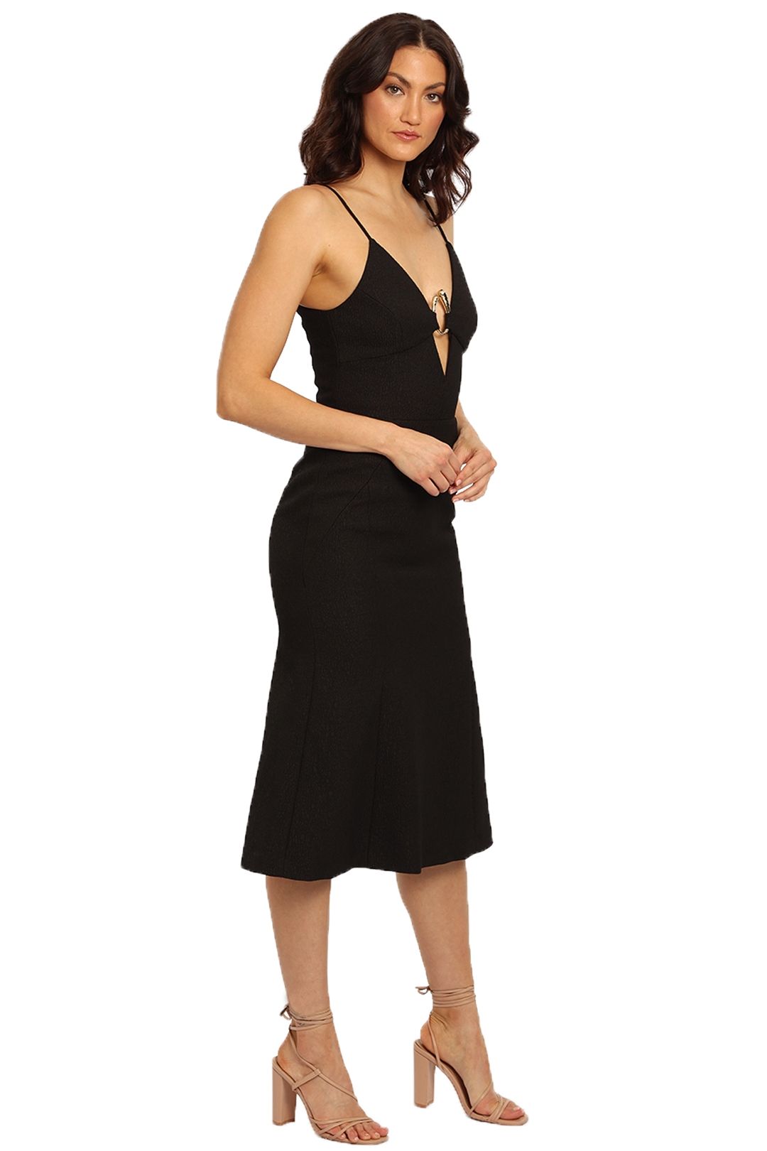 Rebecca Vallance Romy Midi Black Cutout