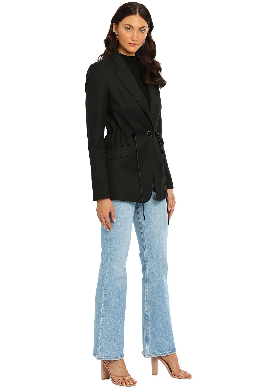Rebecca Vallance Ryder Blazer Black Drawstring