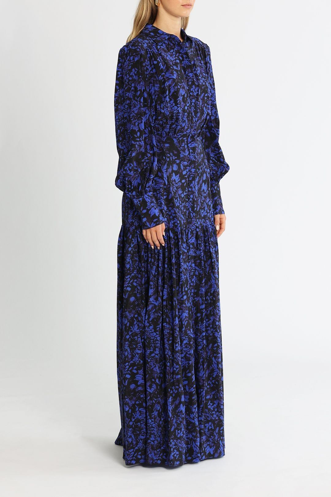 Rebecca Vallance Sing The Blues Maxi Print Long Sleeves
