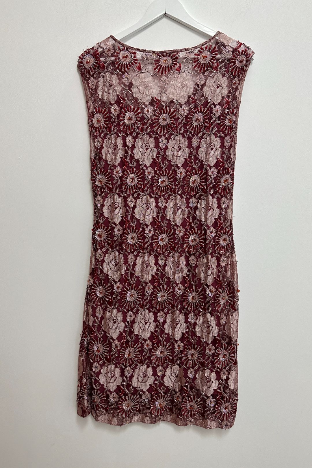 Alannah Hill Red and Pink Sequined Dress