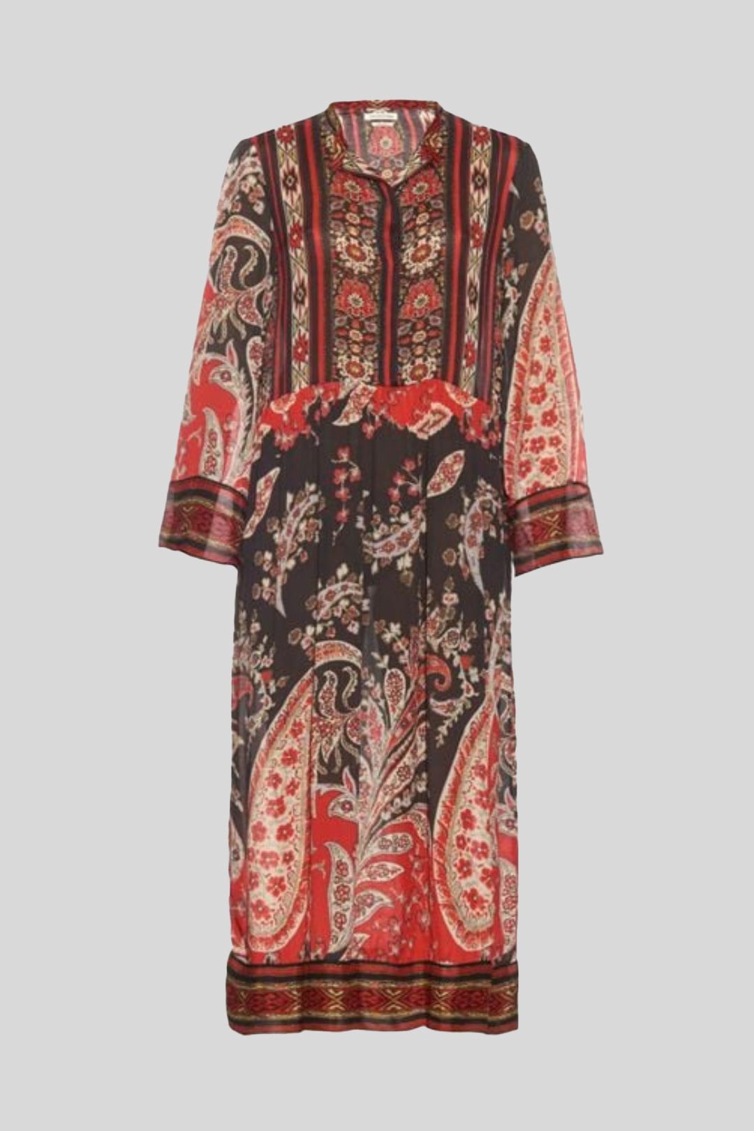Isabel Marant Étoile Red Tilda Paisley Midi Dress