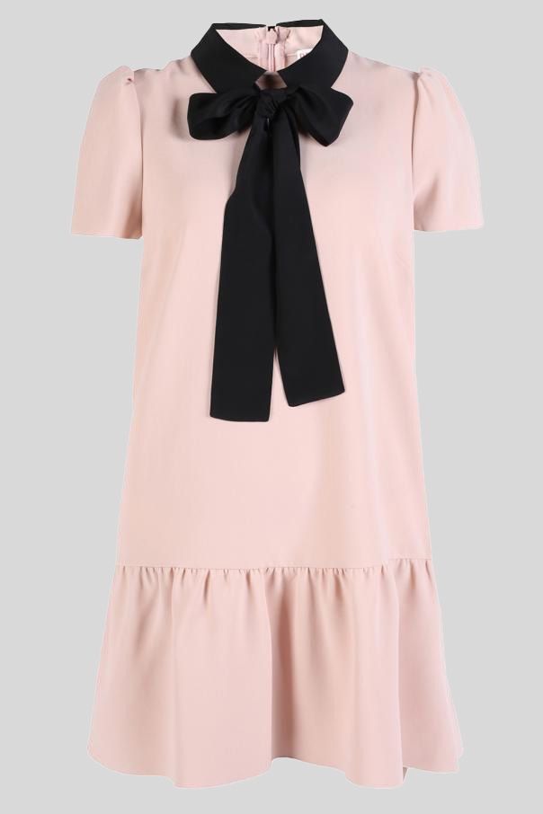 Blush with Tie Fastening Mini Dress