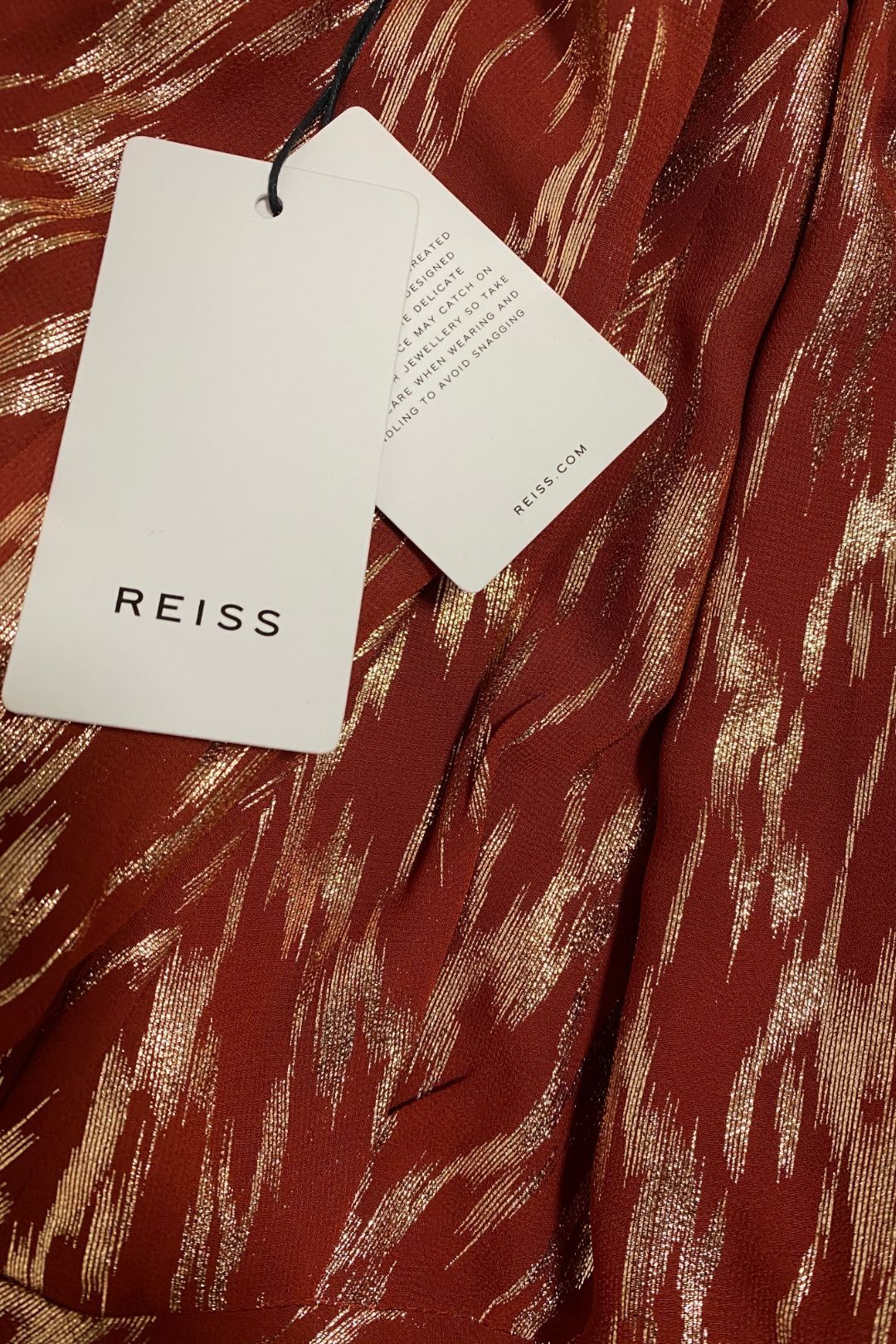 Reiss - Delilah Metallic One Shoulder