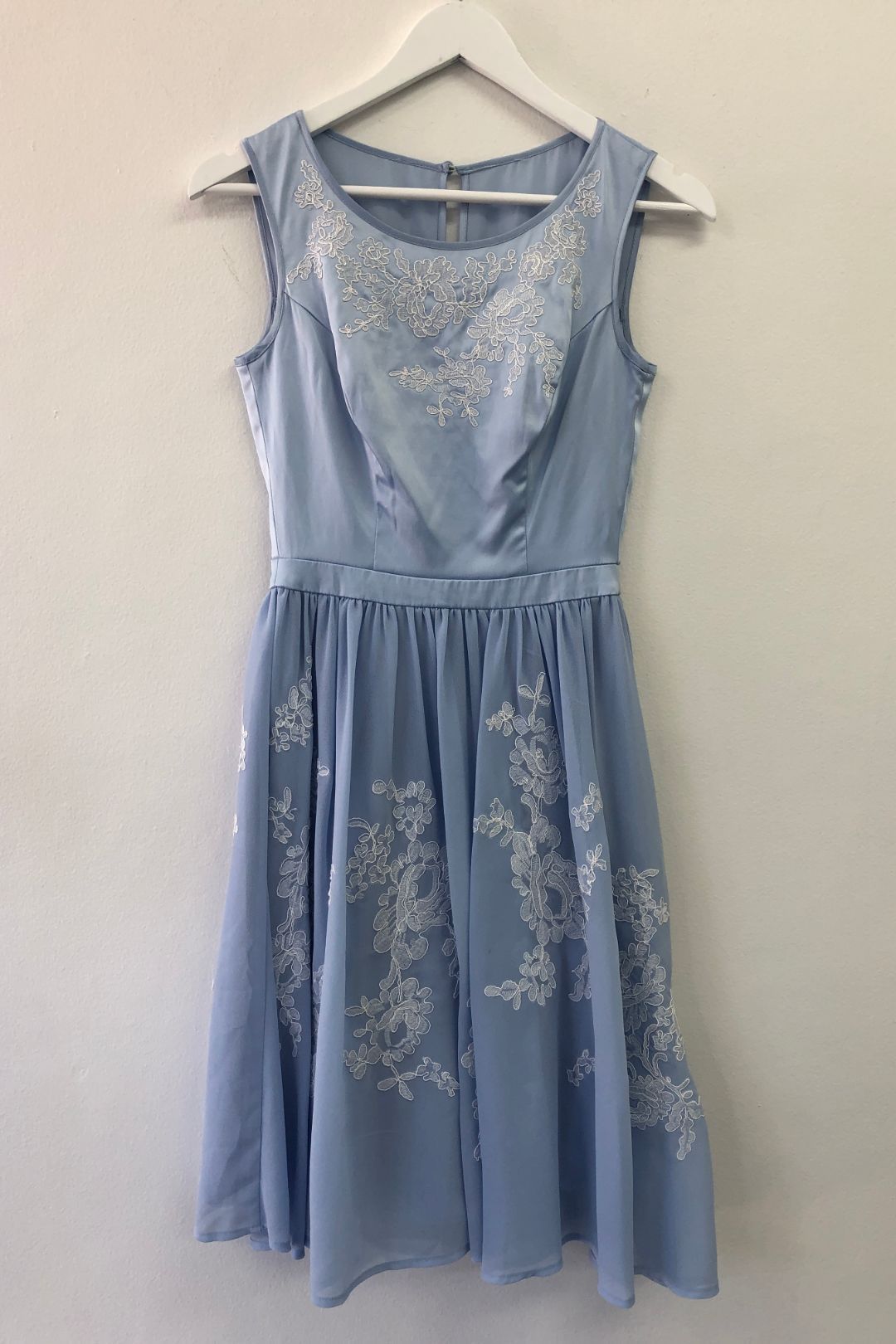 Review - Baby Blue Floral Krista Dress