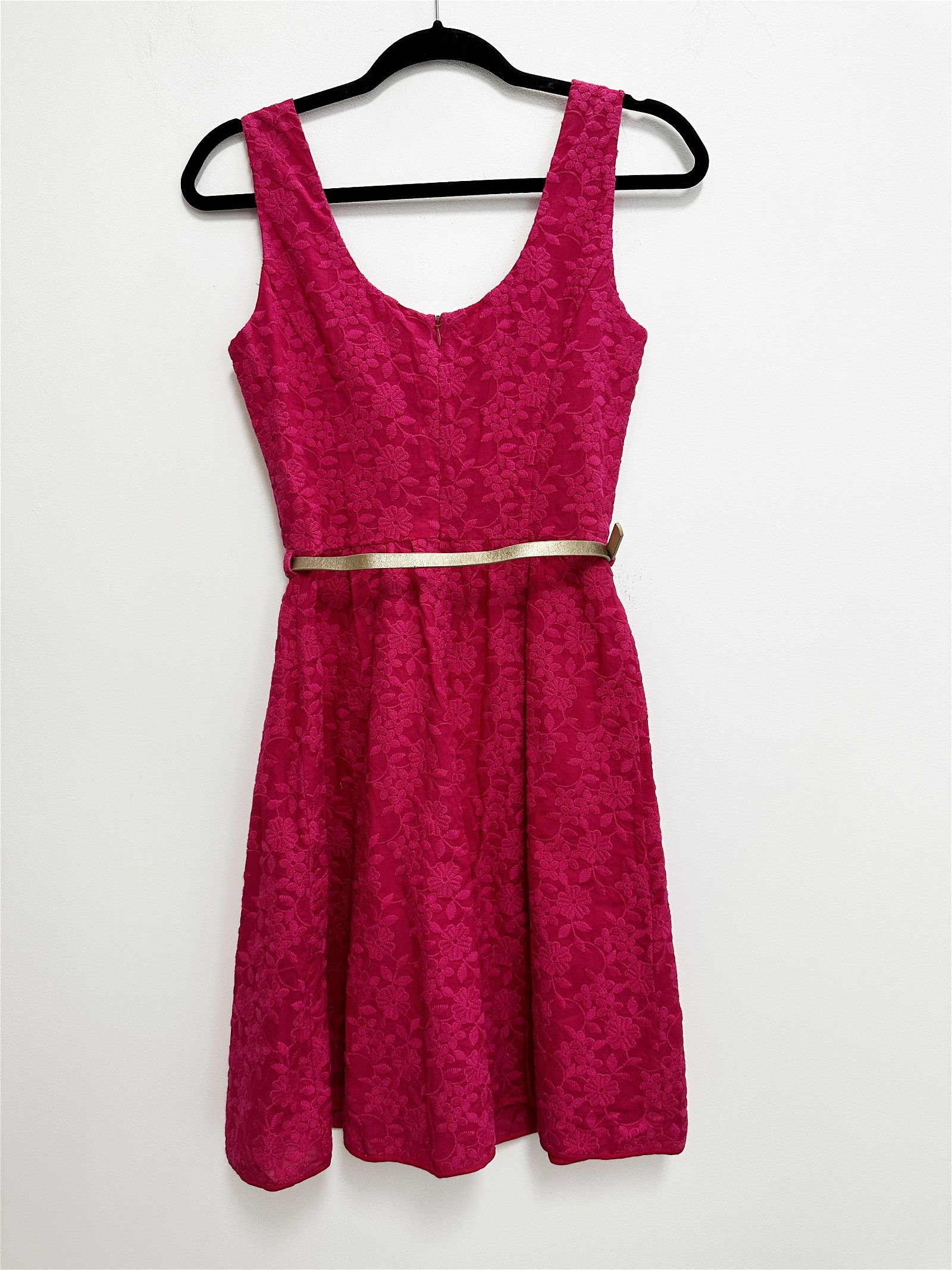 Review Barbie Fuchsia Dress With Gold Belt