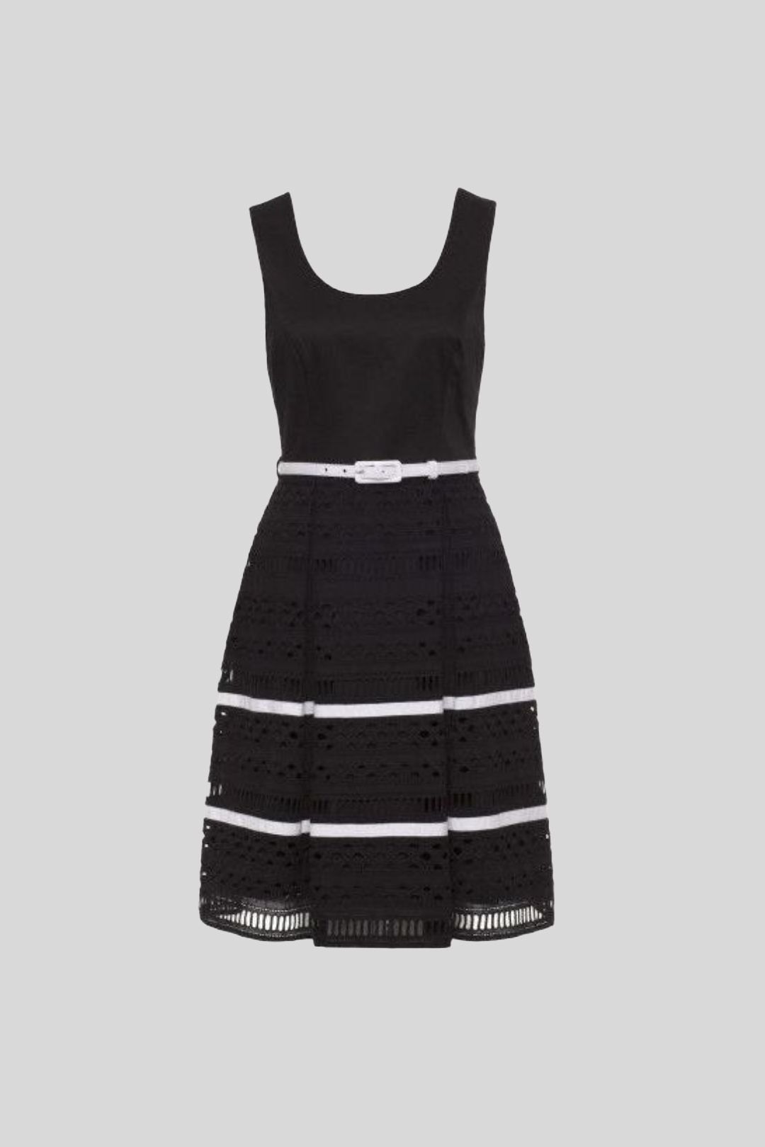Review Miss Camilla Eyelet Lace Dress in Black