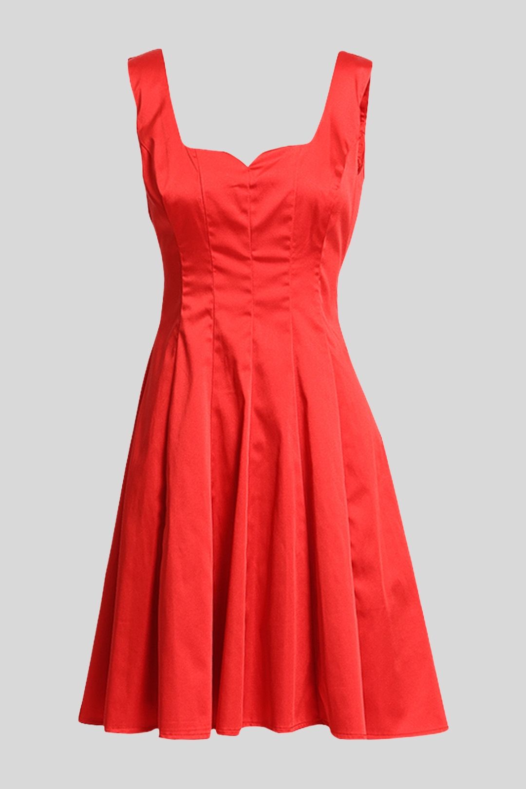 Review - Red Satin Mini Dress