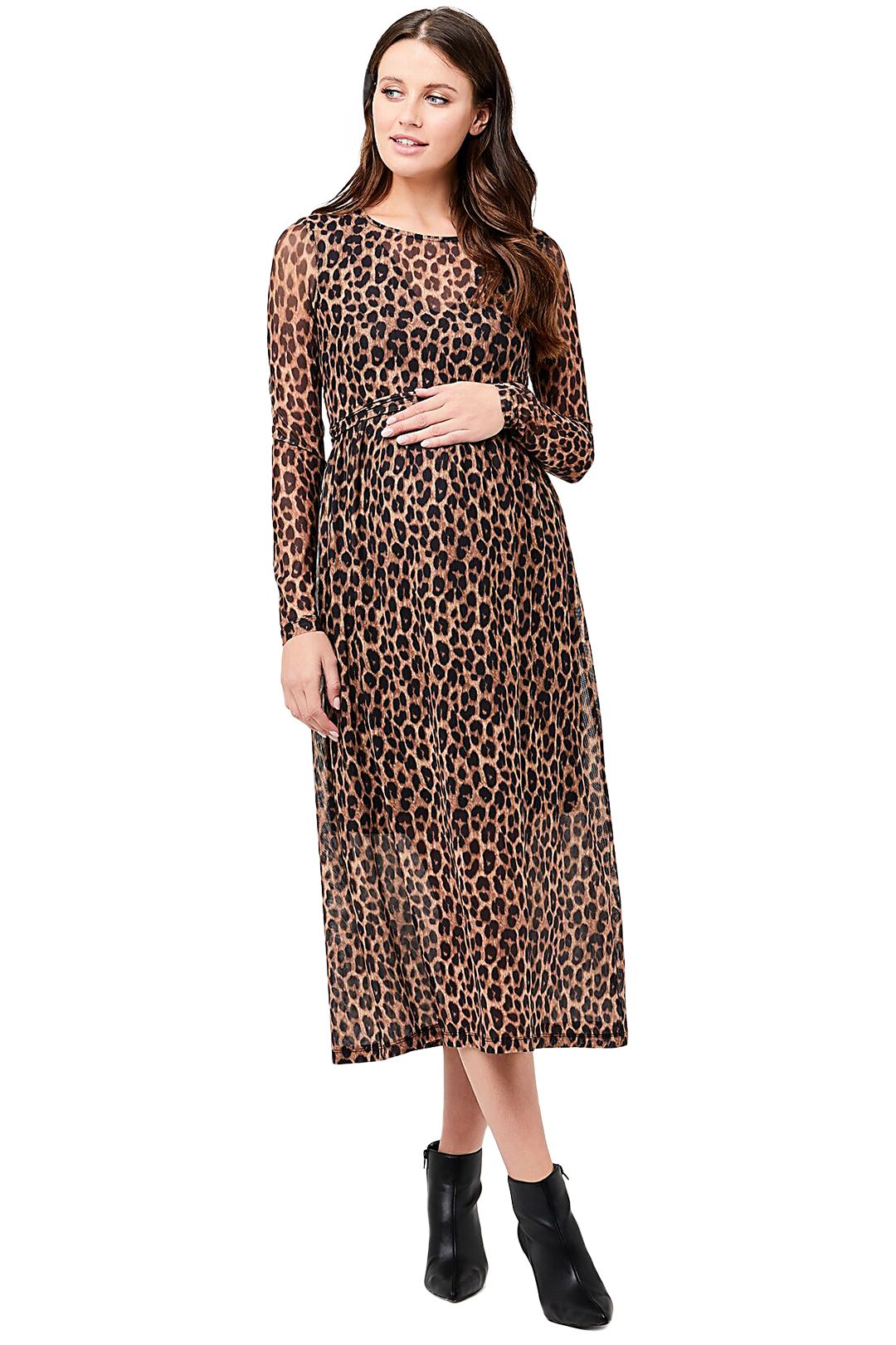 Ripe-Maternity-Tabby-Crop-Top-Nursing-Dress-Multi-Front