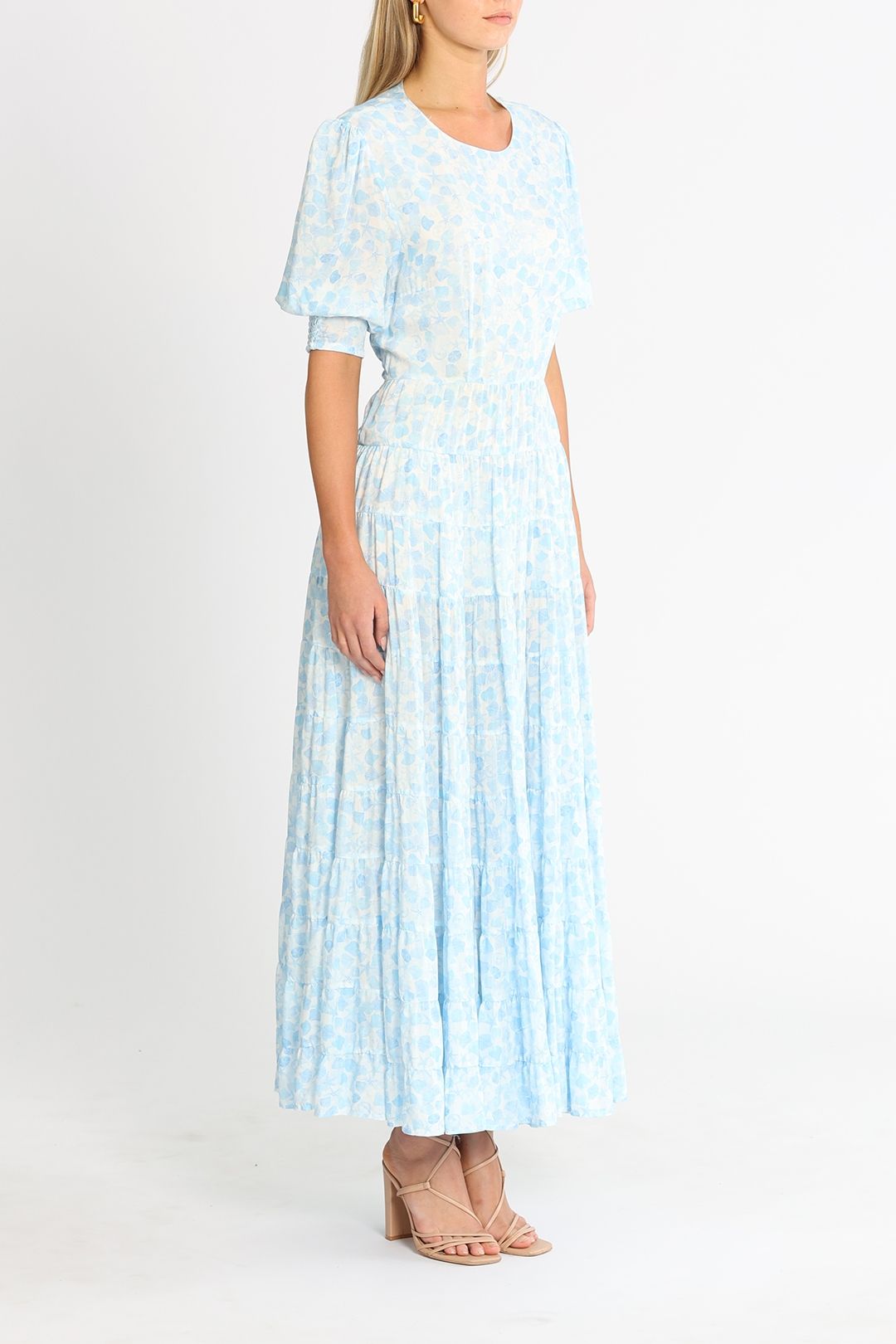 Rixo London Agyness Silk Dress Maxi