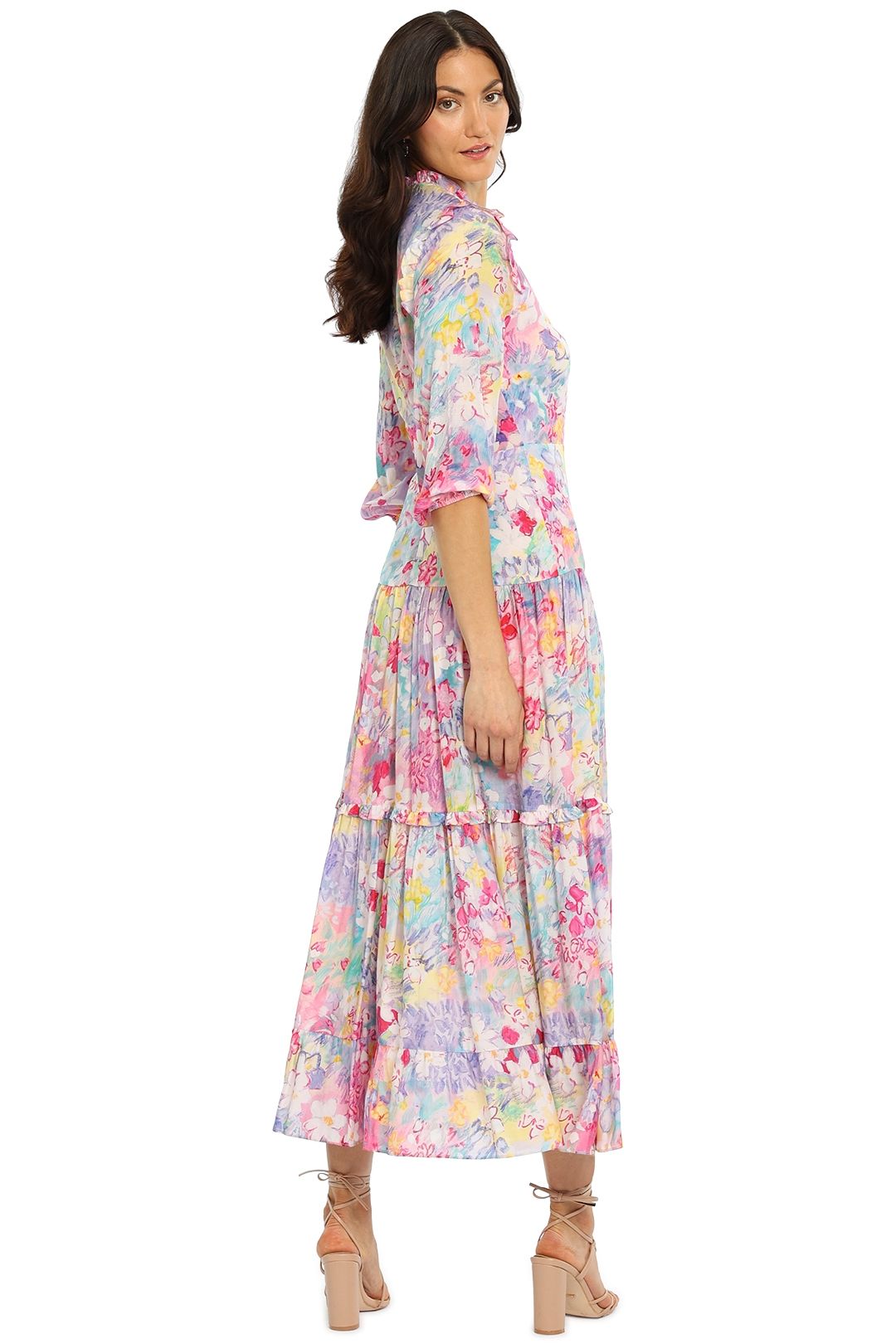 Rixo London Monet Dress Floral Full Skirt