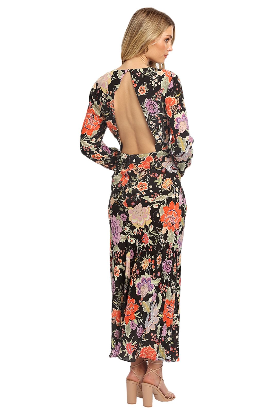 Rixo London Rose Midi Dress Backless