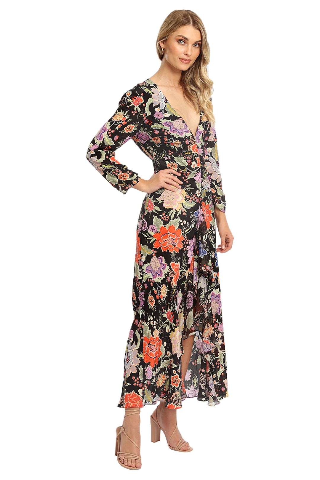 Rixo London Rose Midi Dress Foral