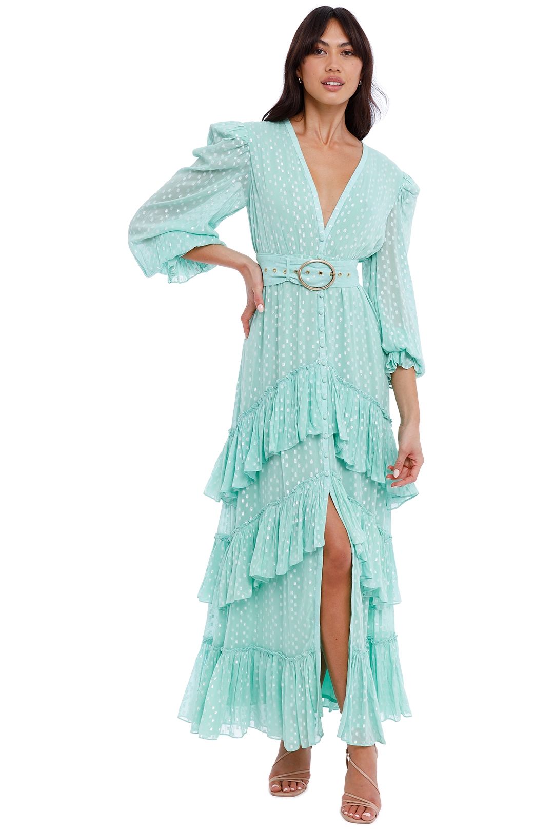 Rococo Sand Aria Ruffle Dress Mint