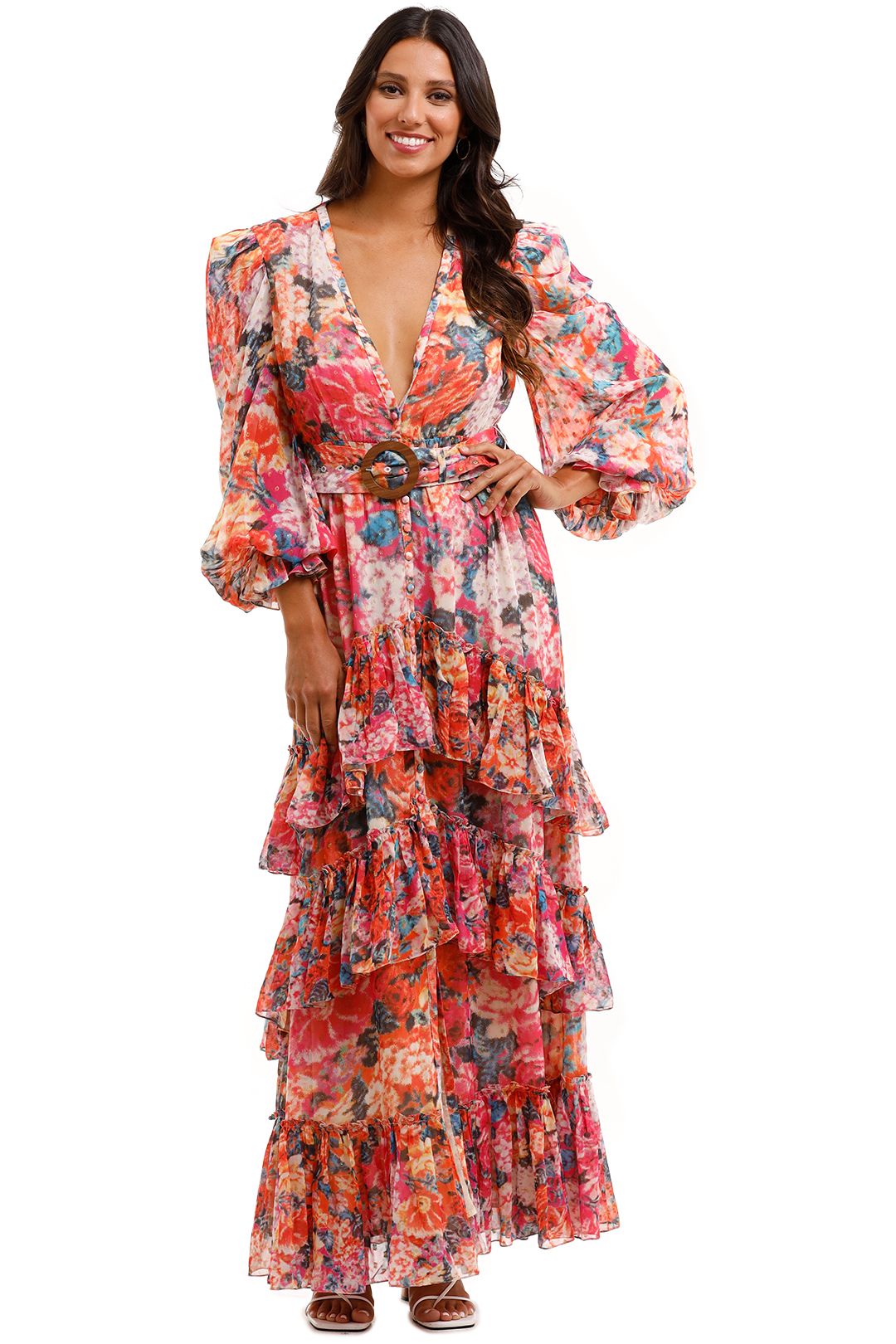 rococo sand long sleeve star maxi