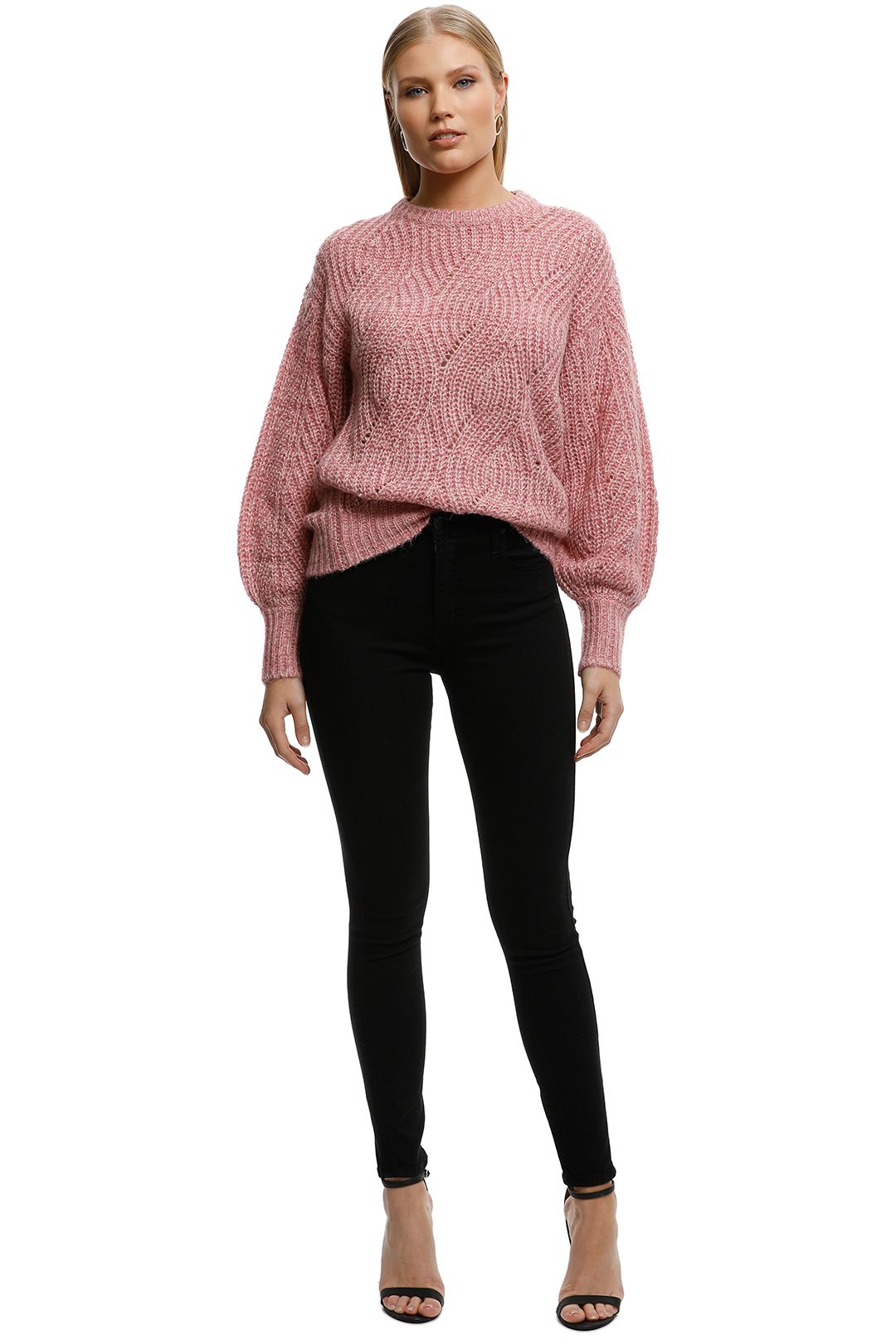 Rodeo Show-Claudie Knit-Pink-Front