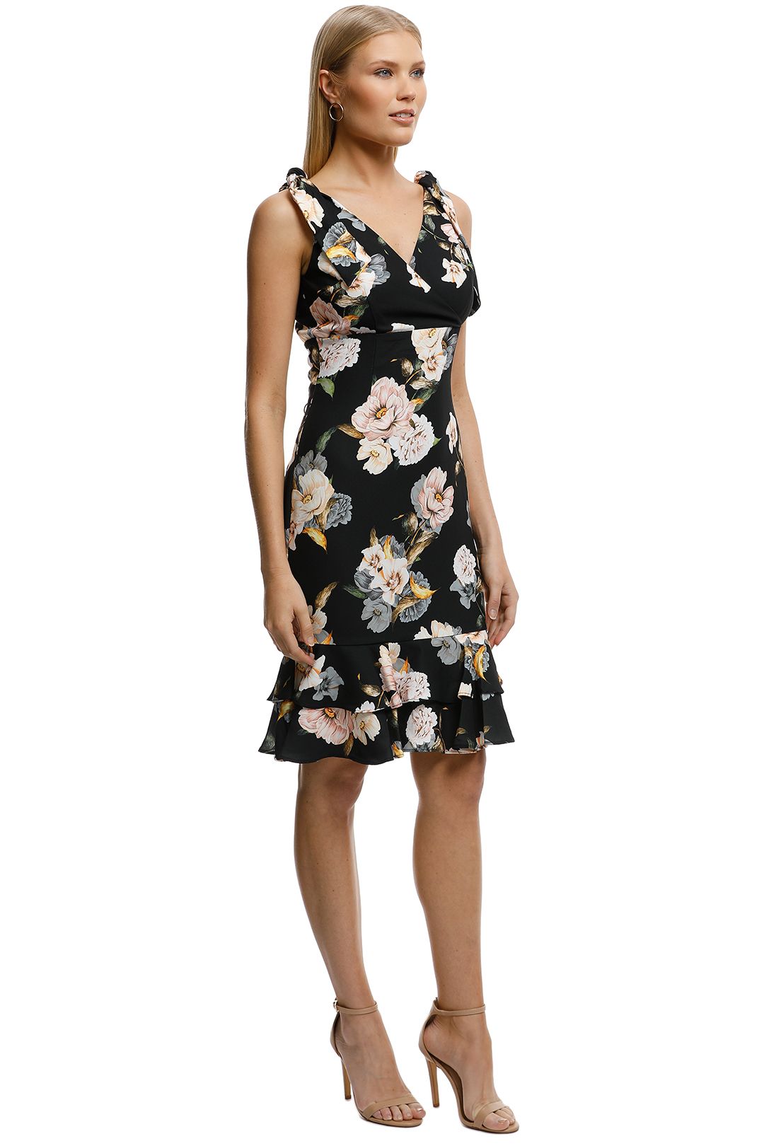 Rodeo Show-Natalia Midi Dress-Black-Side