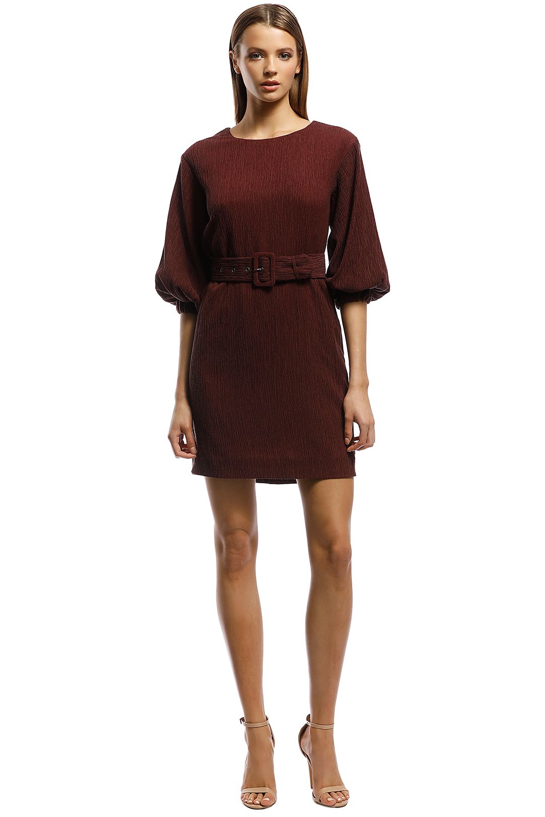 Rodeo Show-Sabrina Mini Dress-Plum-Front
