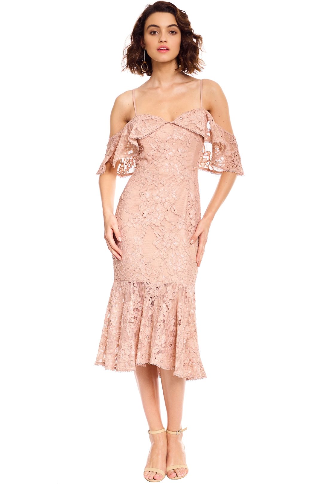 Rodeo Show - Manuela Lace Dress - Nude - Front