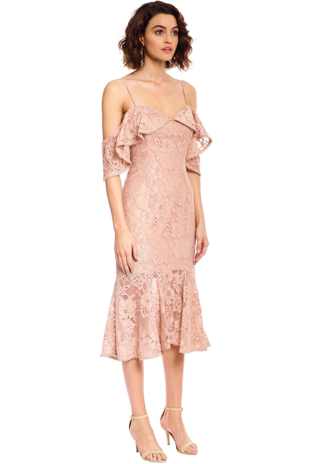 Rodeo Show - Manuela Lace Dress - Nude - Side