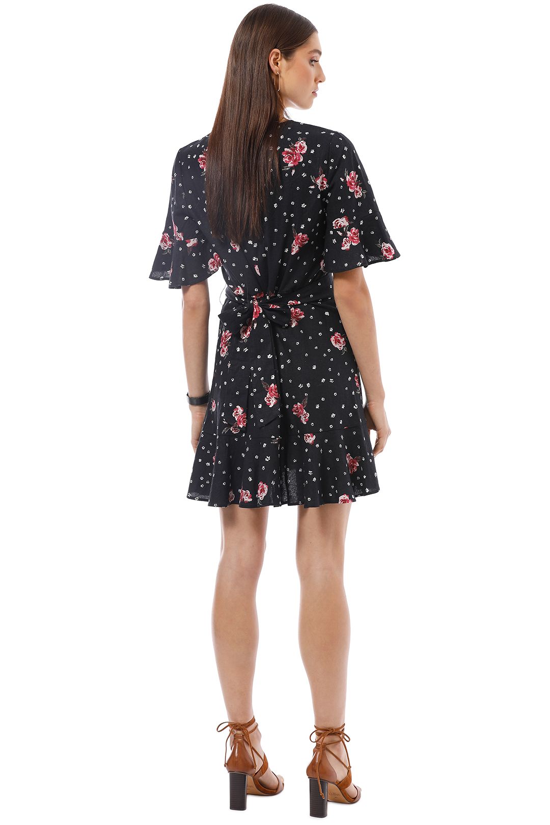 Rodeo Show - Midnight Dress - Black Floral - Back