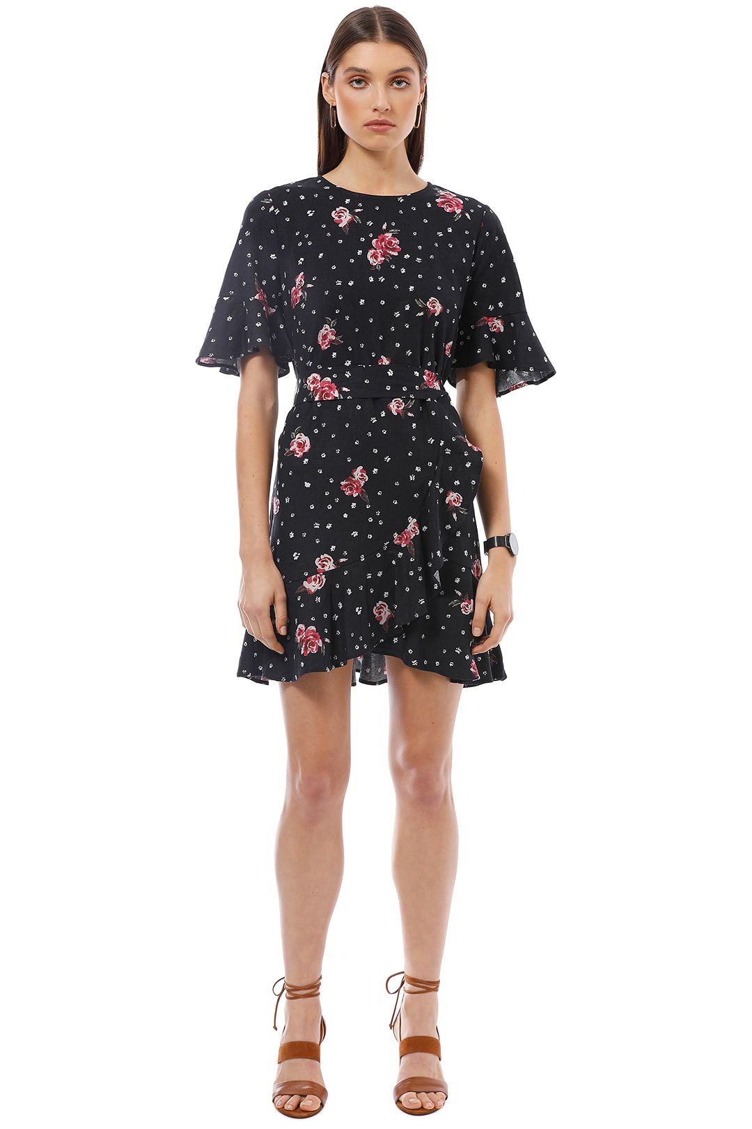 Rodeo Show - Midnight Dress - Black Floral - Front
