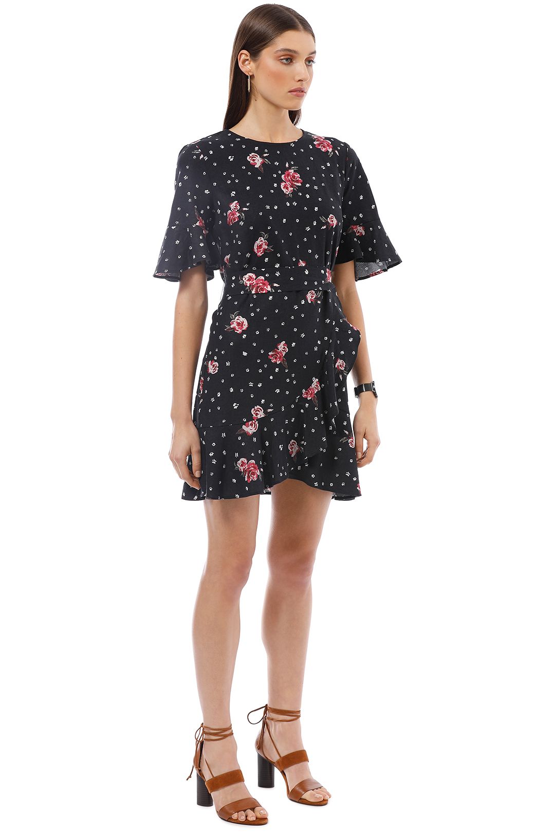 Rodeo Show - Midnight Dress - Black Floral - Side