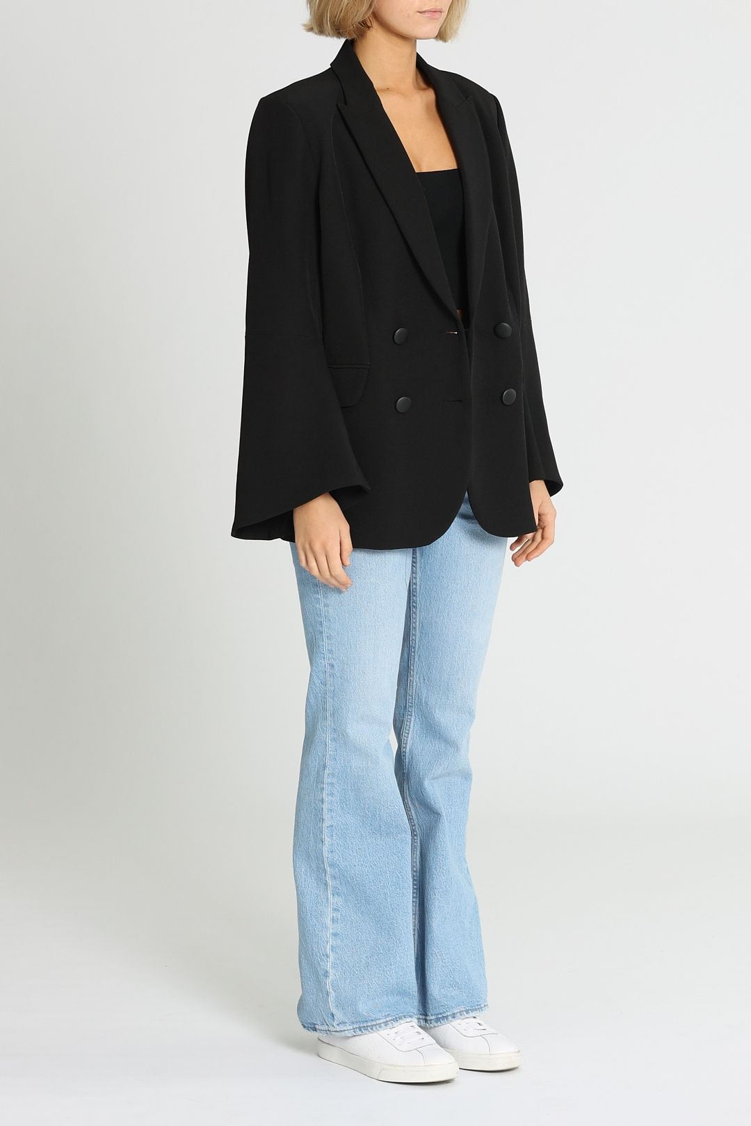 Rodeo Show Mischa Black Blazer Jacket Relaxed Fit