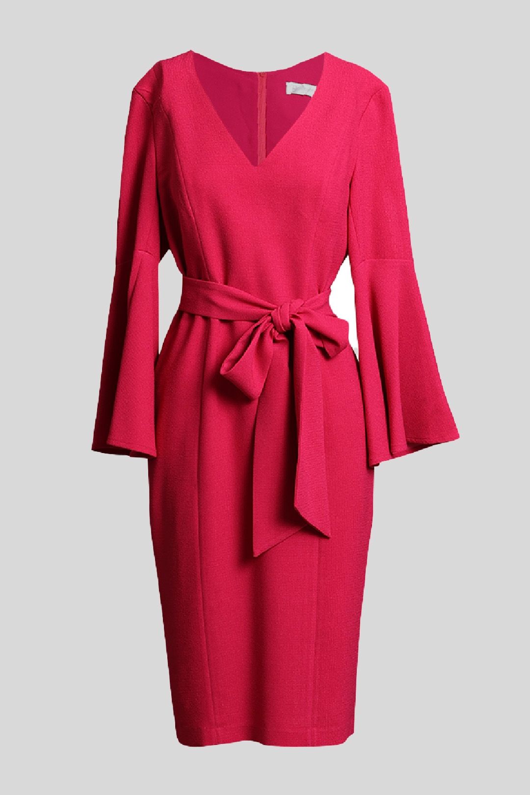 Romance - Pink Sash Tie Waist Dress