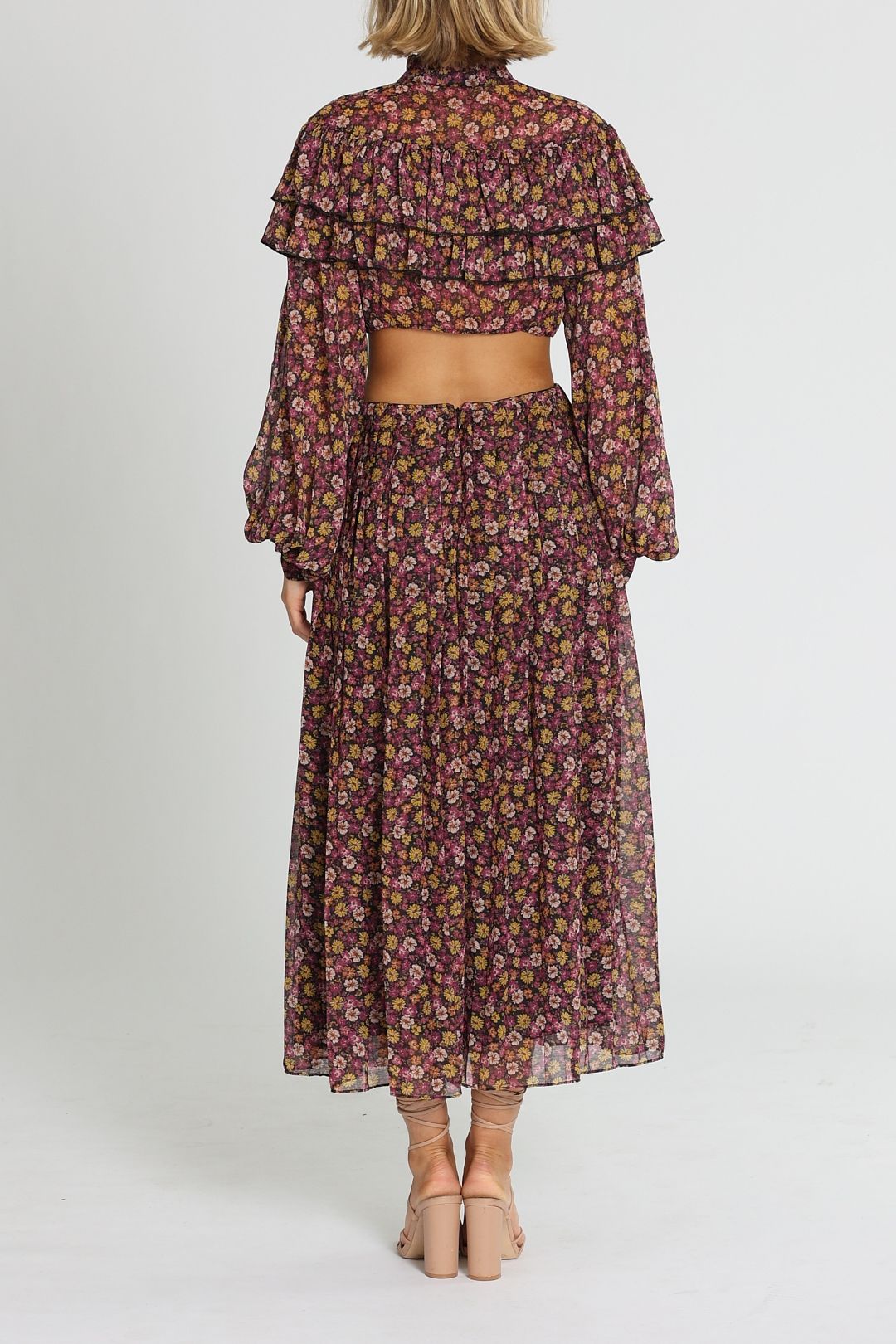 Ronny Kobo Hedy Floral Dress Back Zip