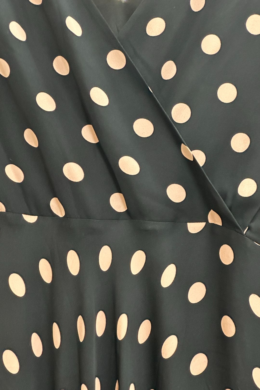 David Lawrence - Rosebery Pink Spot Dress in Black