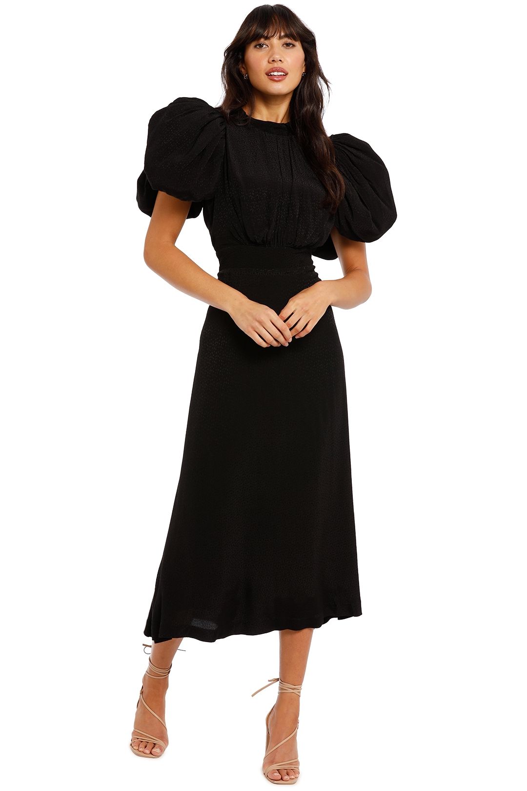 Image of Rotate By Birger Christensen - Dawn High Neck Dress - Black