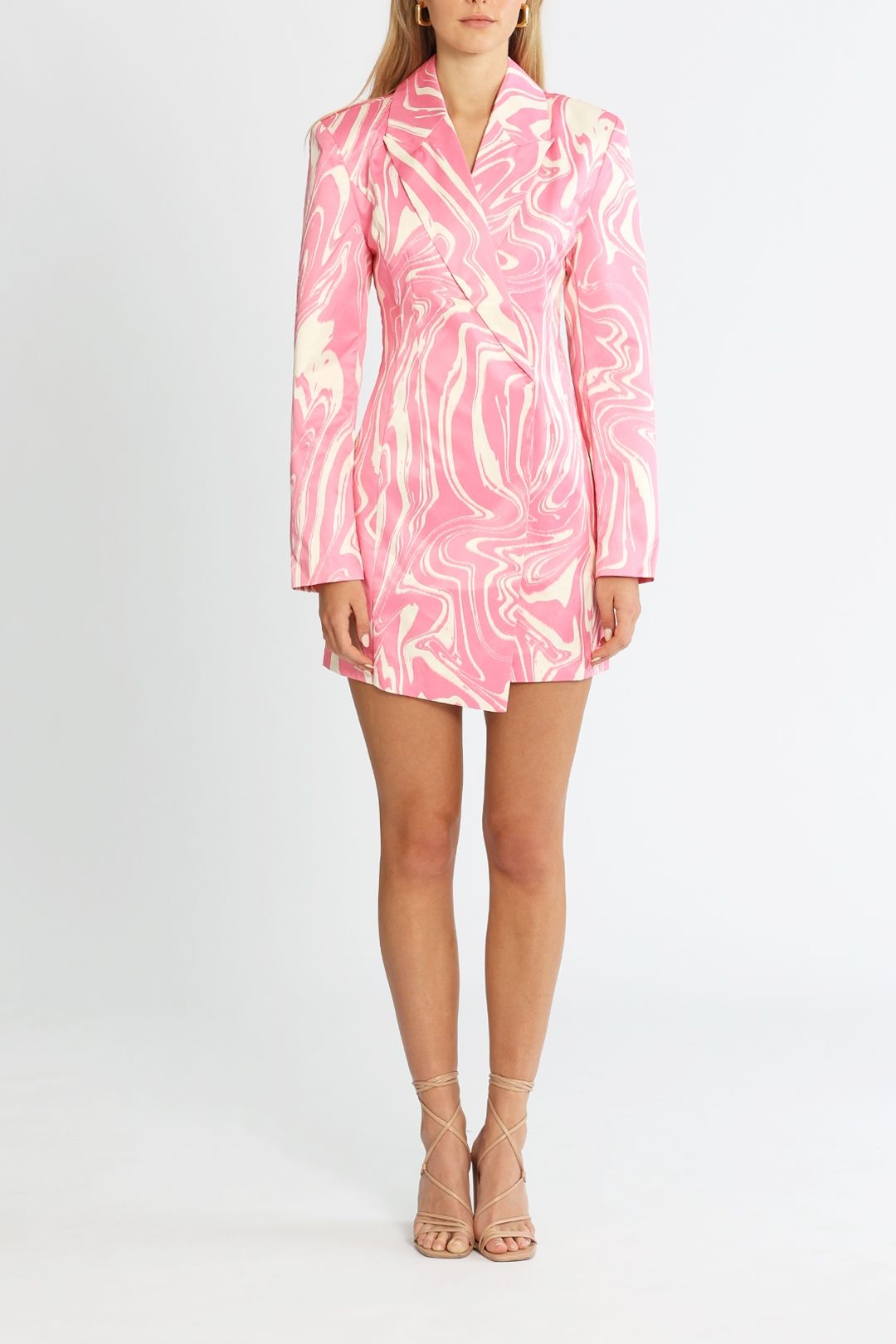 Rotate By Birger Christensen Shannon Aurora Pink Blazer Dress