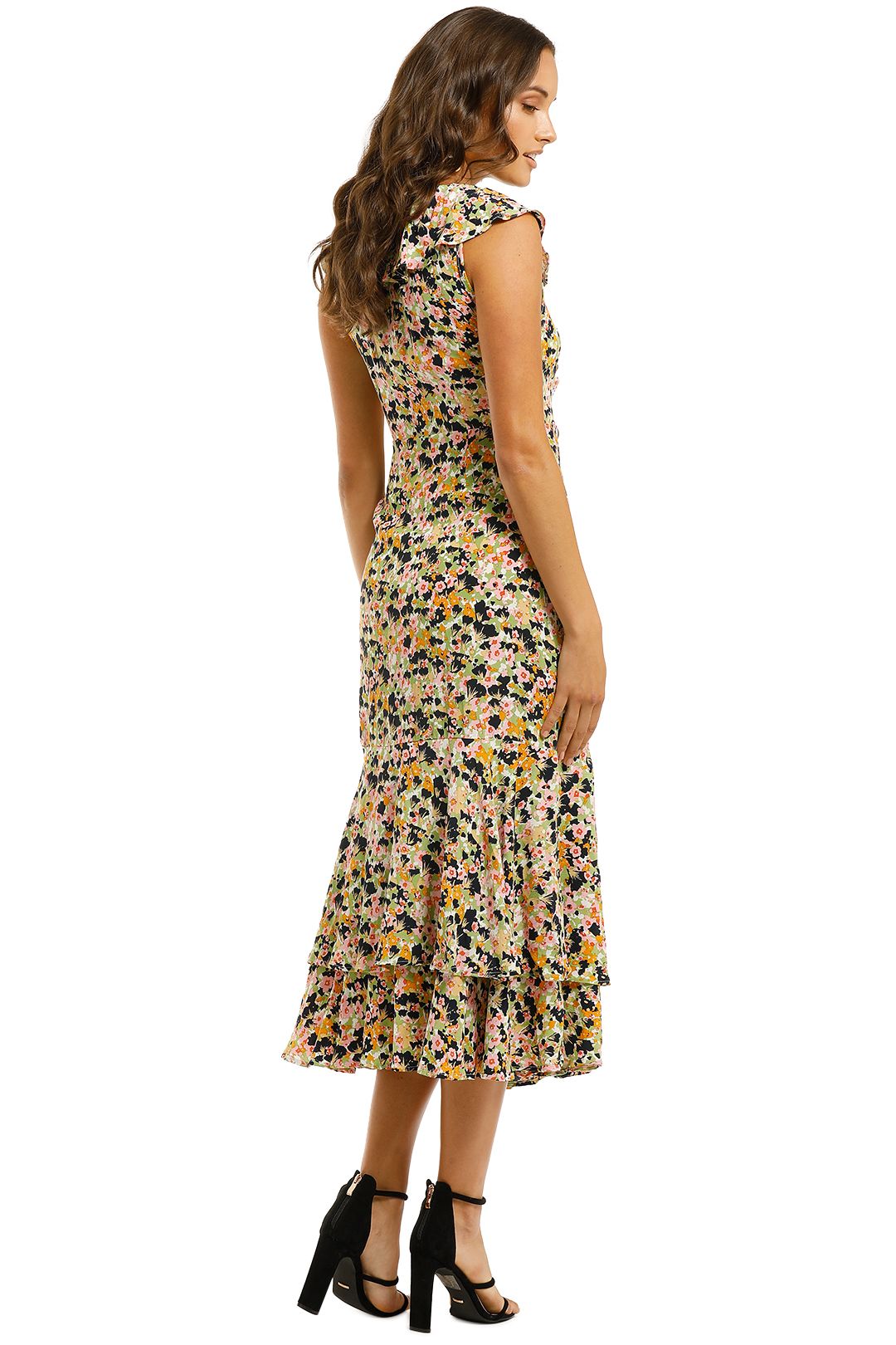 Armona Dress in Monet Floral Light by 