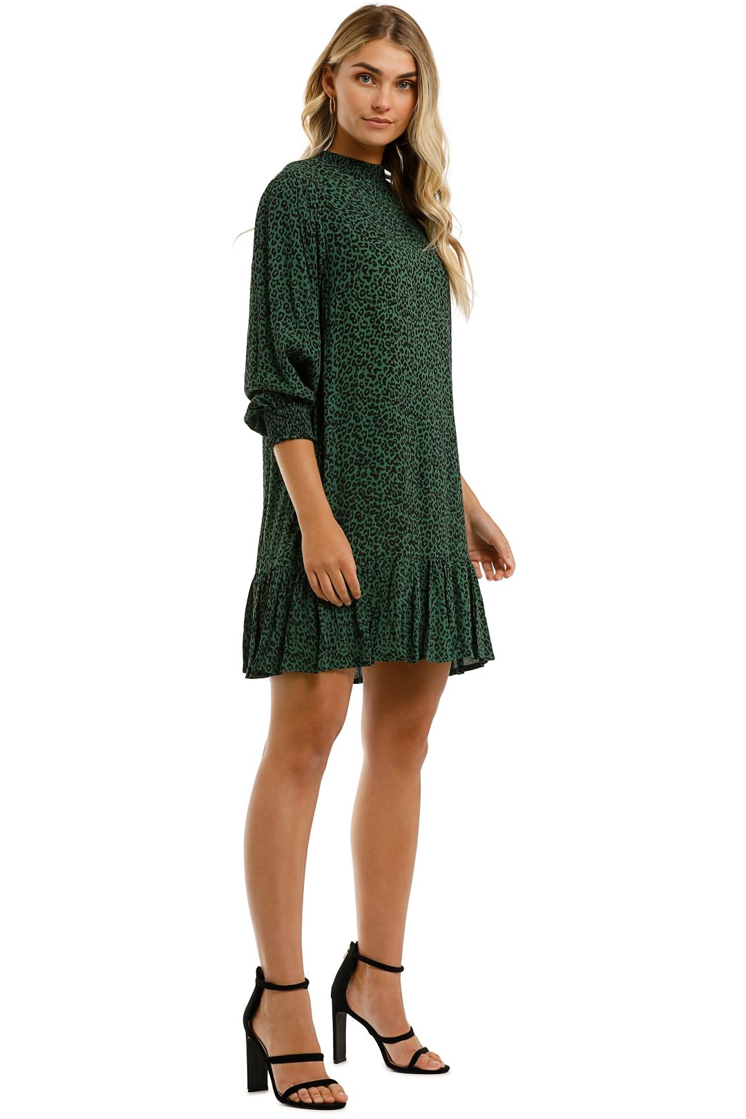 Rue-Stiic-Lily-Mini-Dress-Nala-Mountain-Green-Side