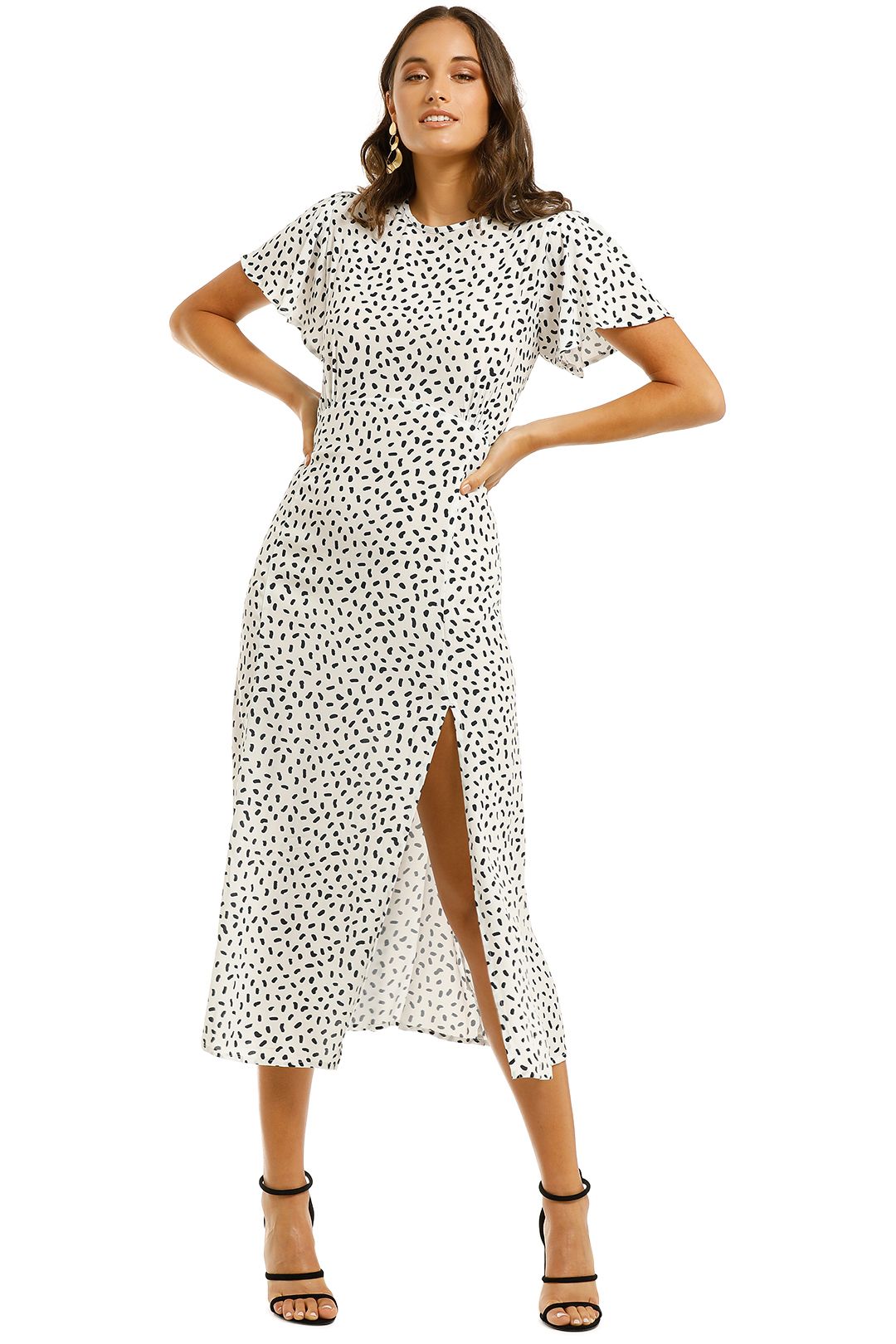 thurley vasette lace midi dress